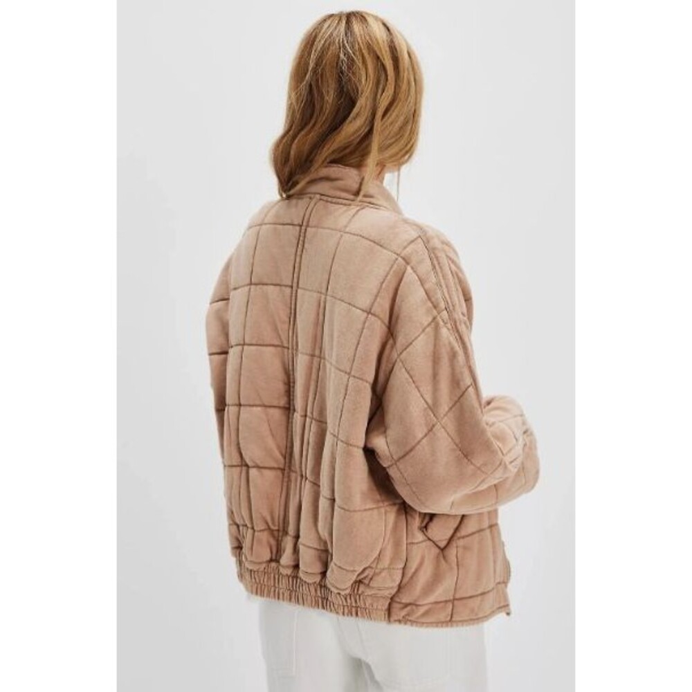 Free People Tan Quilted Jacket - Picture 2 of 16